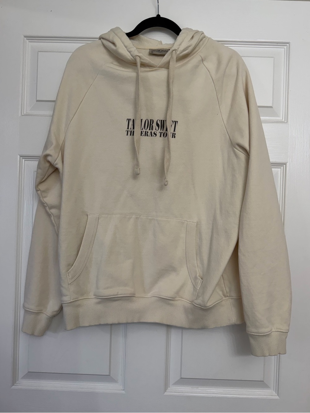 Taylor Swift Eras Tour Official Cream Photo Collage Hoodie | Size Small